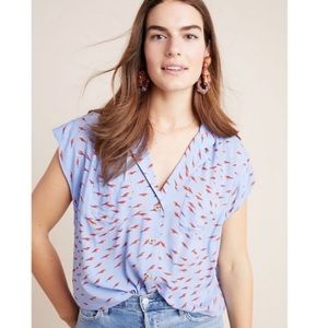 Anthro 51 of 52 Conversations Fish Shirt XS EUC